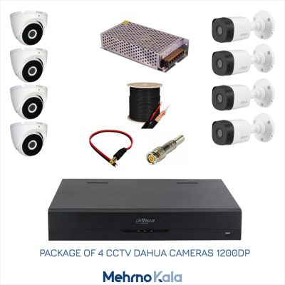 قیمت و خرید پکیج 8 عددی دوربین مداربسته داهوا